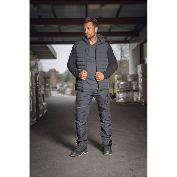 Leibwächter Hybridjacke Übergangsjacke grau Gr. L Herren