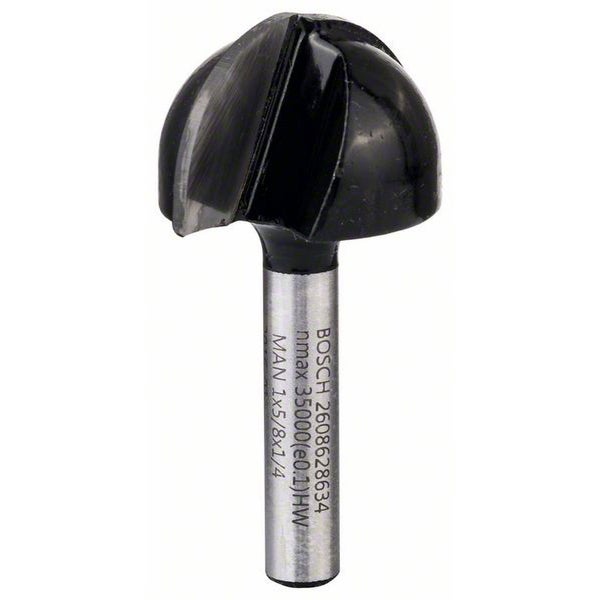 Bosch Hohlkehlfräser 1/4 R1 12,7 mm Ø 25,4 mm L 15,6 mm G 49 mm - 2608628634