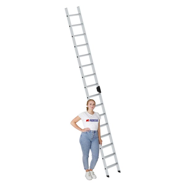 PROREGAL Stufen-Anlegeleiter Ohne Traverse 16 Stufen