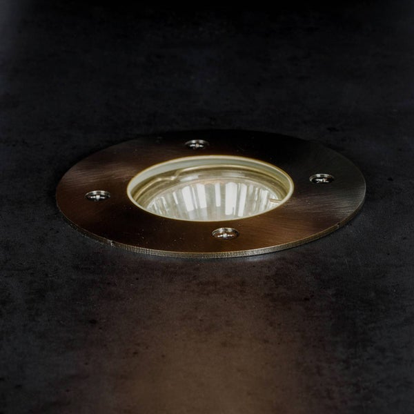 PRIOS Bodeneinbauleuchten Riya (wasserdicht (Modern) in Alu aus Edelstahl (1 flammig, GU10) - Bodeneinbauleuchte außen