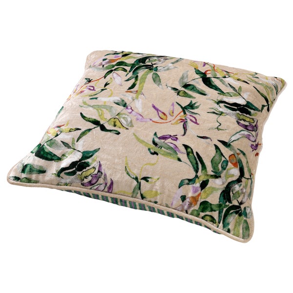 Mex Dekokissen - Mit Blumenmuster 45x45 cm, Beige
