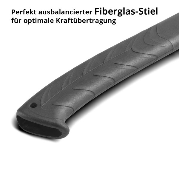 Faserglas Stiel für Werkzeug zur optimalen Kraftübertragung