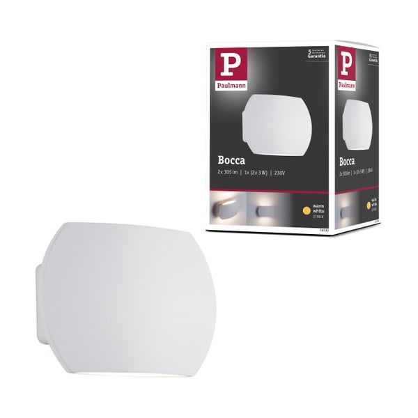 LED Wandleuchte Bocca 2700K 2x280lm 230V 2x2,7W Weiß