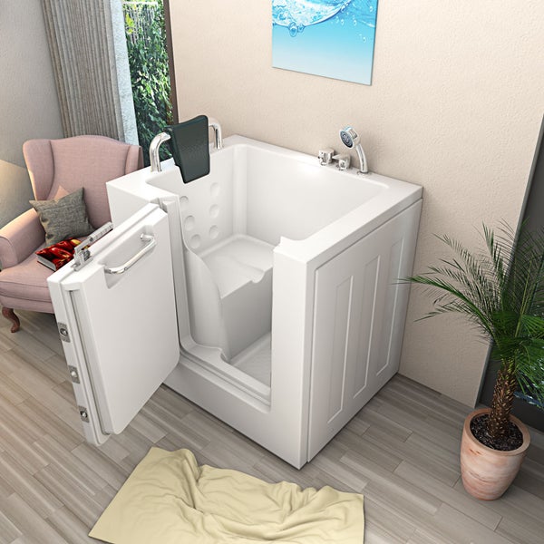 Senioren Sitzwanne Badewanne mit Tür S02-TH-B-L 100x78 cm