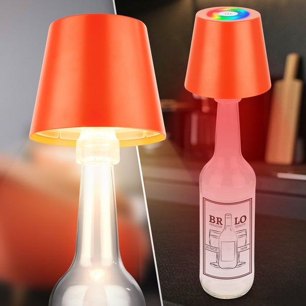 LED Tischlampe Akku LED Tischleuchte Dimmbar Kabellos Terrasse RGB Touch