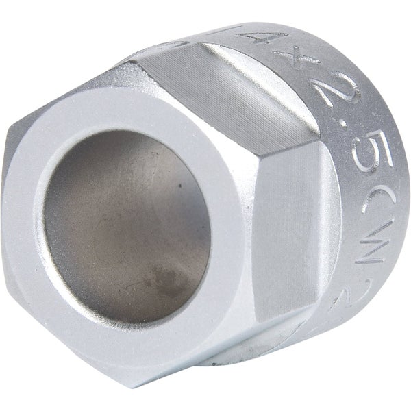 Technische Zeichnung eines Doppelringschlüssels mit Maßangaben