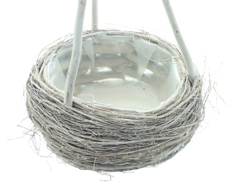 FRANK FLECHTWAREN|Pflanzer Rank-Pyramide, Ø 29 x 11 cm, GH 54 cm, innen Ø 20 cm, WEIDE, SCHICHTHOLZ, FOLIE