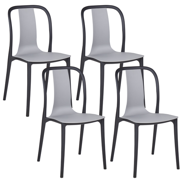 Gartenstuhl 4er Set SPEZIA Grau