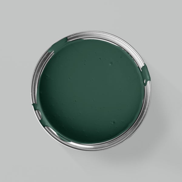 MissPompadour abwaschbare Wandfarbe 2.5L Grün mit Wald - hohe Deckkraft und Ergiebigkeit - matte, scheuerbeständige Innenfarbe - geruchsarm, wasserbasiert, atmungsaktiv - Die Nützliche