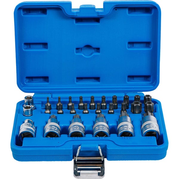 BGS Bit- und Bit-Einsatz-Satz 12,5 mm (1/2) T-Profil (für Torx) 27tlg. - 5101