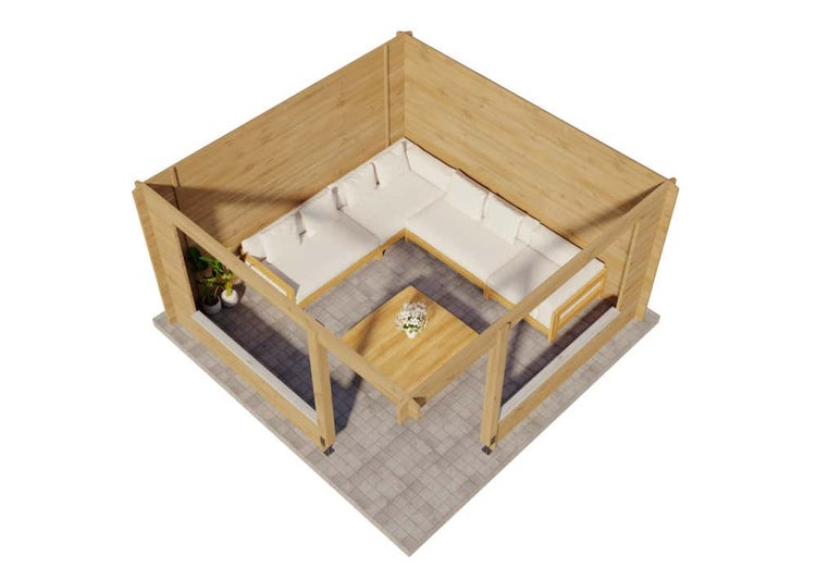 Ziergras mit feinen, luftigen Blütenrispen in einer Gartenanlage.