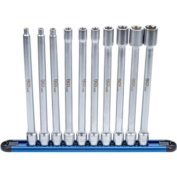 BGS Steckschlüssel-Einsatz-Satz E-Profil XXL Antrieb Innenvierkant 10 mm (3/8) SW E6 - E20 10tlg. - 70026