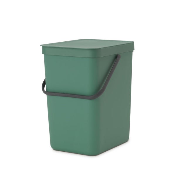 Brabantia Abfallsammler Mit Stay Open Deckel 25 Liter HxBxT 40 x 26,8 x 34,5 cm Kunststoff Dunkelgrün