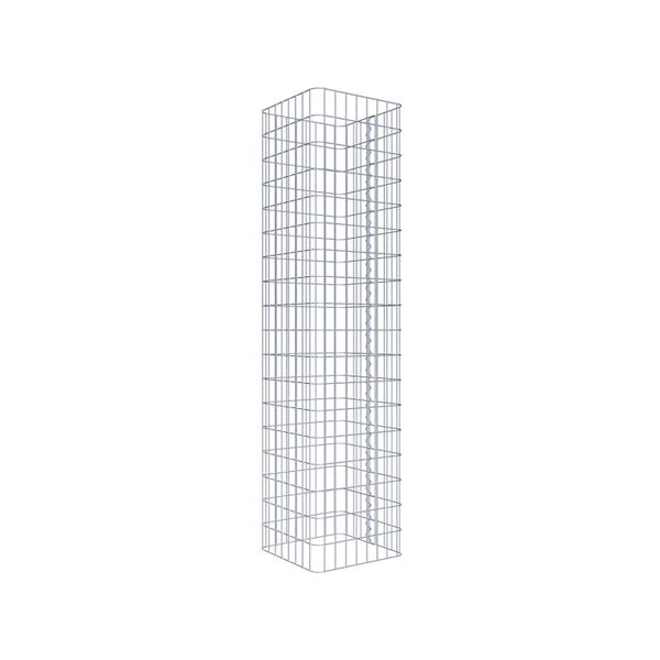 Gabionensäule 42 x 42 cm, MW 5 x 10 cm eckig - Höhe: 1,80 m