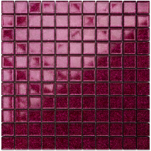 Glasmosaik auf Netz für Bad und Küche 30cm x 30cm  - Lilac Sand