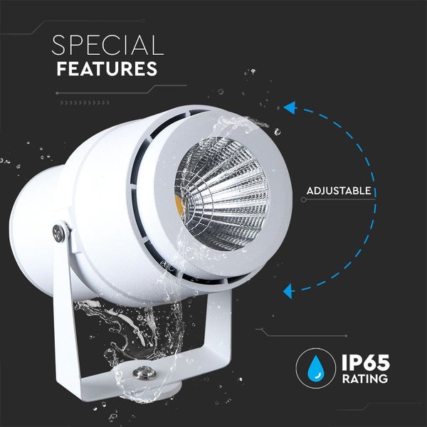 Verstellbarer LED-Strahler mit Schutzart IP65