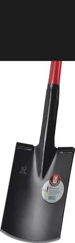 Detailaufnahme von zwei Spatenblättern unterschiedlicher Dicke.