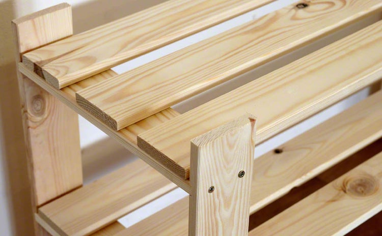PROREGAL Holzregal Pinepeak HxBxT 50 x 80 x 28 cm 2 Fachboden 1,2 cm Dickes Kiefernholz Natur