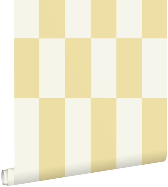 Vliestapete mit großem Blockstreifenmuster