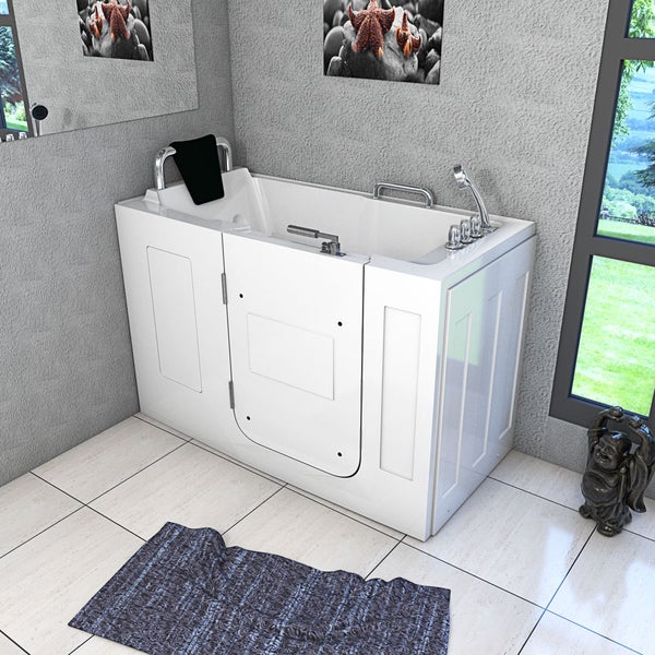 Sitzbadewanne Senioren Wanne mit Tür S07-TH-A-L 76x140cm