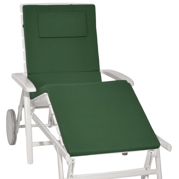 Beautissu Loft RL Rollliegenauflage 200x60x5cm Dunkelgrün