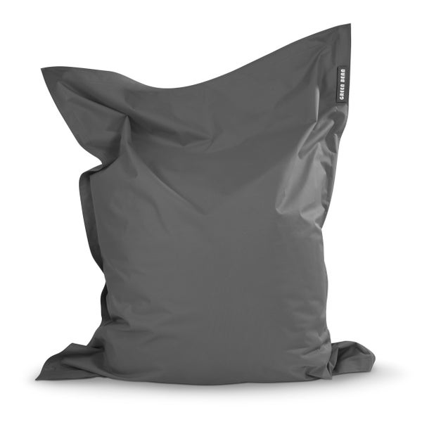 Green Bean Sitzsack XXL 140x180cm 380 Liter Kinder & Erwachsene Bean Bag EPS Perlen Füllung Riesensitzsack Groß Draußen Outdoor Liegekissen Waschbar Wetterfest Lounge Sitzkissen Bodenkissen Grau