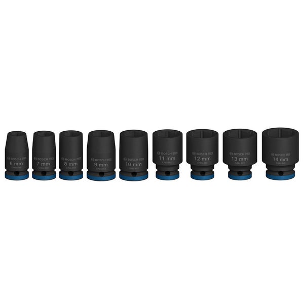 Bosch PRO Impact Socket Set 1/4 Standard 9‑tlg. - 2608003034