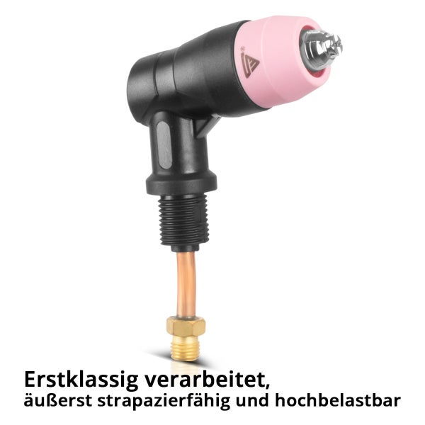 WIG-Schweißbrennerkopf mit Winkel