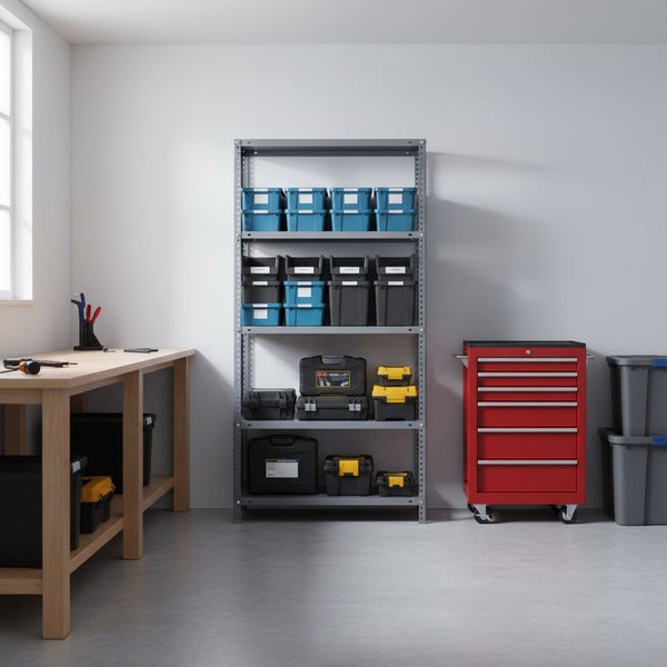 Quadratischer LED Einbaustrahler mit runder Lichtquelle.