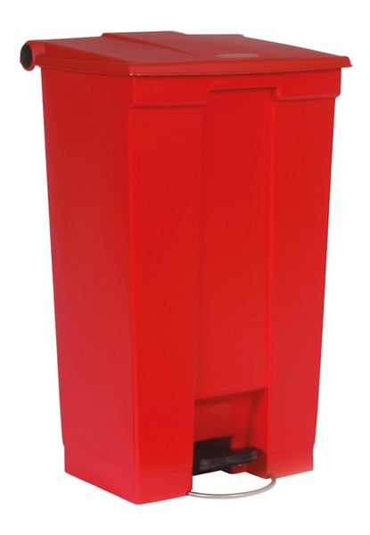 PROREGAL Rubbermaid Robuster Pedaleimer 87 Liter HxBxT 82,6 x 41 x 50,2 cm Aus Konformen Polyethylen Rot