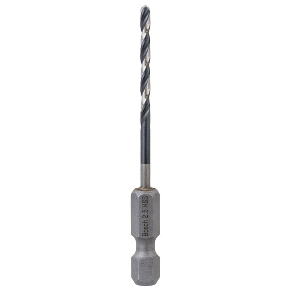 Bosch 1x HSS Spiralbohrer Impact Control mit Sechskantschaft 2,5 x 30 x 69 mm - 2608577047
