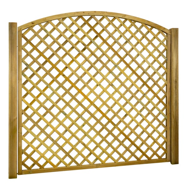 Holz Rankgitter mit abgerundetem Oberteil für den Garten