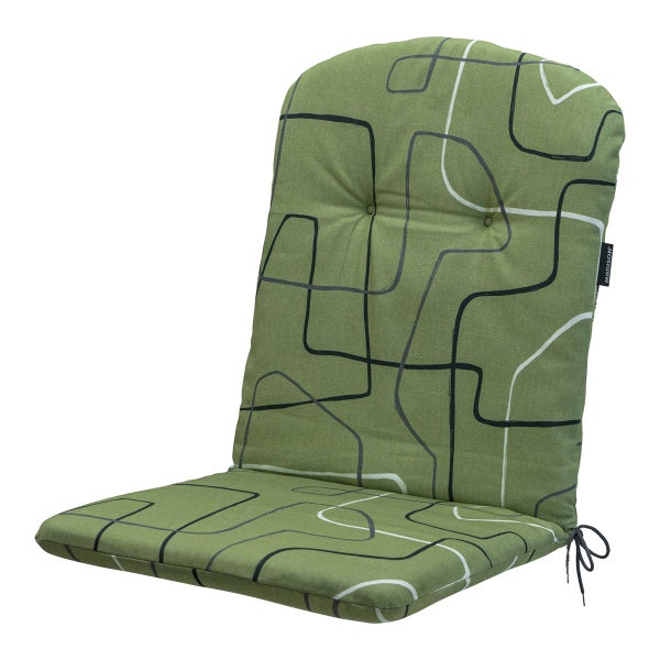 Stuhlauflage Stapelstuhl, Joah, Salbei - Ca. 96x45 cm - 4er-Set