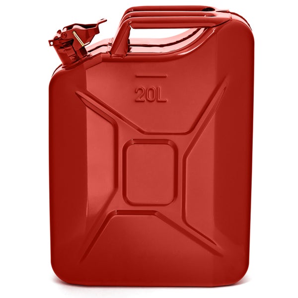 BW® Kraftstoffkanister Metall Benzinkanister 3x 20 Liter - Rot - RAL 3000 - TÜV-geprüft und UN-Zulassung - Made in Europe