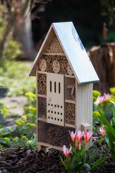 Insektenhotel XXL CULT at home Insektenhaus Höhe 77cm braun Holz
