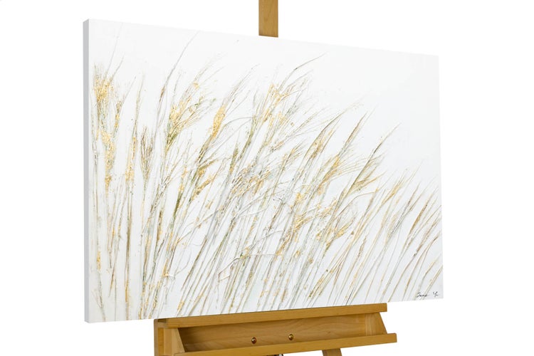 Handgemaltes Gemälde Acrylfarbe 100x75cm Beige