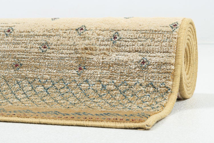 Gewebter Teppich mit Glanz Cherina Beige 80x150 cm