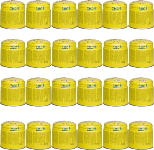 Z.M.C 24X Butan Gaskartuschen 190g Typ C200 EN417, Butan Gas Kartuschen mit Sicherheitsventil, Stechkartusche Gaskartusche ideal für Gasbrenner, Campingkocher, Abflämmgerät, Lötbrenner, Gaskocher