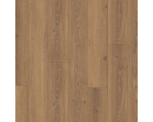 Verlegtes Laminat mit Holzoptik.