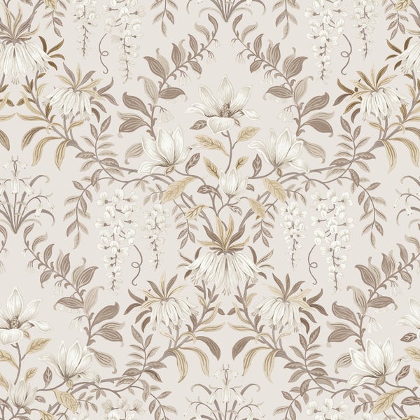 Blumentapete mit floralem Muster