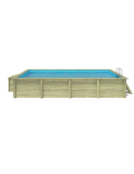 Holzpool mit Leiter