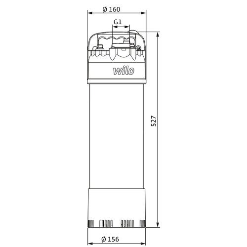 Wilo Extract FIRST 303 EM/A • Tauchpumpe 750W • 6,6 m³/h • 10m Kabel