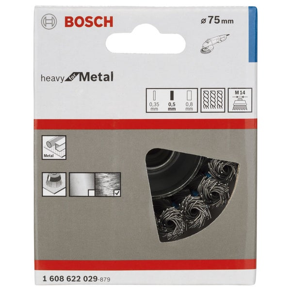 Bosch Logo 75 Millimeter Drahtbürste für Metall