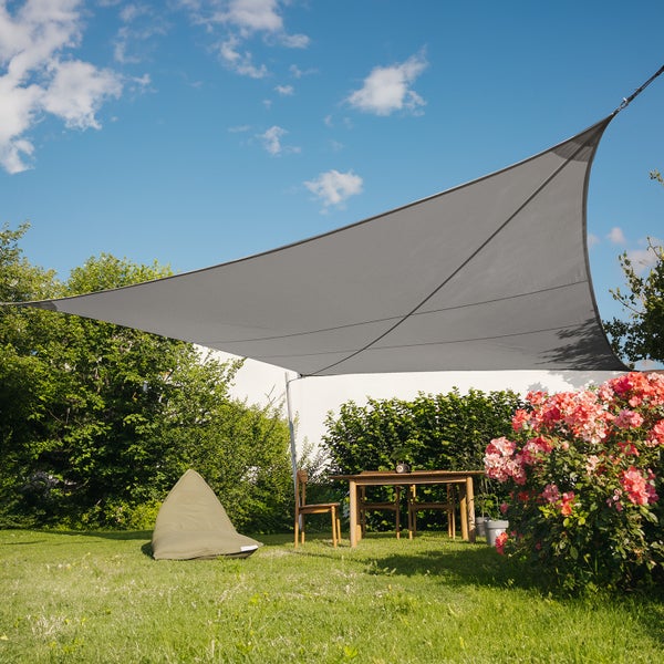 Sonnensegel Wasserdicht Graphite Rechteck 350x550 Cm - Maanta® Ez Breez