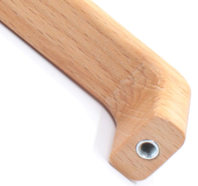 Holzgriff mit Metalleinsatz