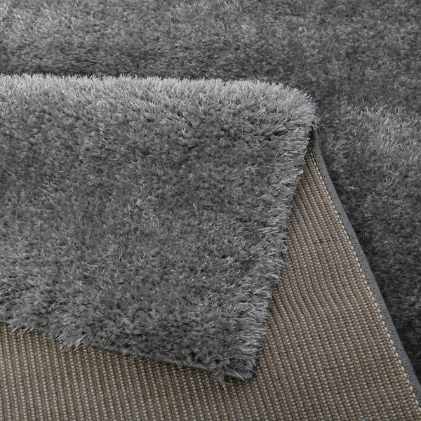 Home Deluxe Hochflorteppich SOFI - Dunkelgrau,  110 x 60 cm
