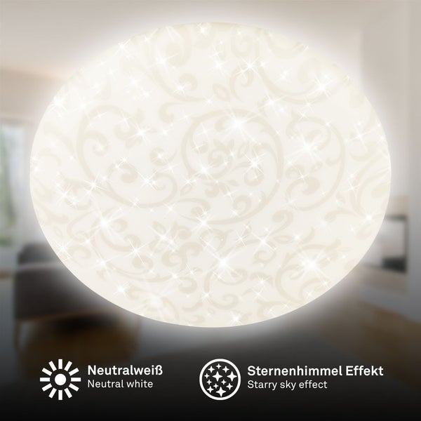 LED Deckenlampe Deckenleuchte Wohnzimmer Neutralweiß Sternenhimmel