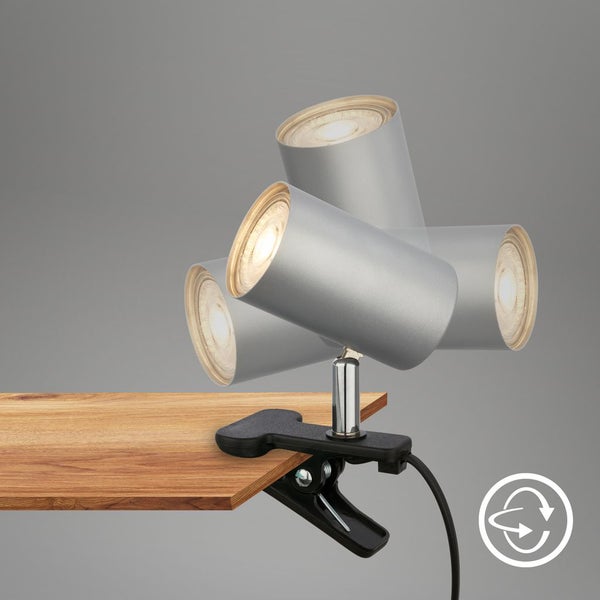 Schreibtischlampe Leselampe Klemmleuchte Schwenkbar Kabelschalter GU10