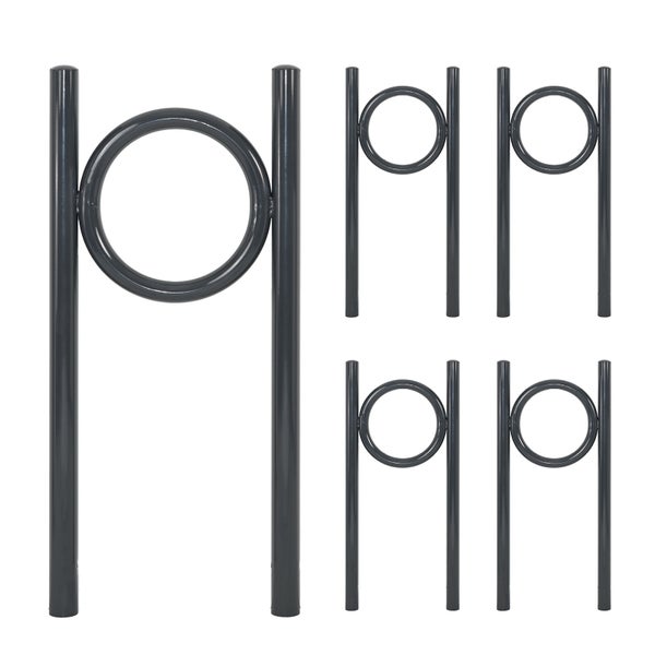 Mehrfache Fahrradanlehnbügel aus Metall