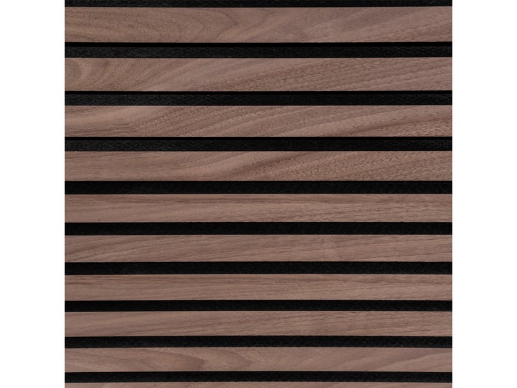 FLOORDIREKT Akustikpaneel - für Angenehme Raumakustik - in Holzoptik - 118 x 60 cm - Black Walnut